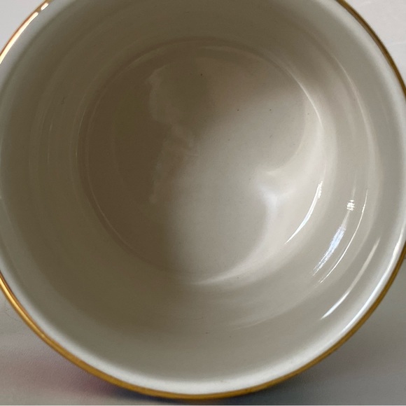 Rifle Paper Co. for Anthropologie Mug “D” Floral Gold Handle Trim Coffee Blue - Picture 6 of 16